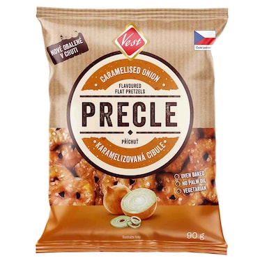 Vest Caramelised Onion Flavoured Flat Pretzels 90g