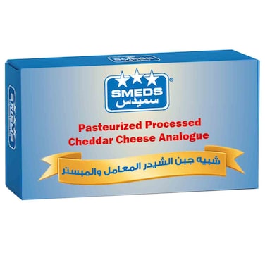 Smeds Pasteurized Processed Cheddar Cheese Analogue, 400g