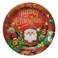هوم برو، صحن عشاء كريسماس قابل للتصرف، أحمر/أخضر، 9 بوصة، 6 قطع
