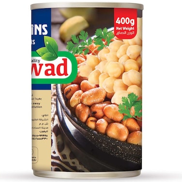 أغواد بريميوم فول مدمس وحمص حب، 400 غرام