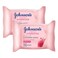 Johnson's Fresh Hydration Micellar Cleansing Wipes with Rose Water for Normal Skin 25 Wipes, Pack of 2