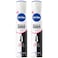NIVEA Black &amp; White Invisible Antiperspirant Deodorant Spray for Women, Clear, 72H Active Protection, 5IN1, Anti-Odour, Sweat, Stains, Residues &amp; Irritation, 200ml, Pack of 2