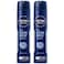 NIVEA MEN Cool Kick, Quick Dry 72h Odour Protection, Deodorant for Men, Fresh Scent, Spray 200ml, Pack of 2