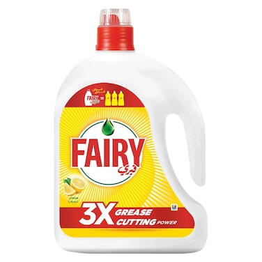 Fairy 3X Grease Cutting Power Dishwash Liquid, Lemon, 2.2L