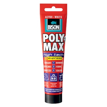 بايسون بولي ماكس لاصق سريع الالتصاق 165 غرام - أنبوب أبيض