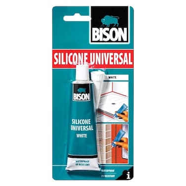 بايسون سيليكون عالمي، أبيض، 60 مل