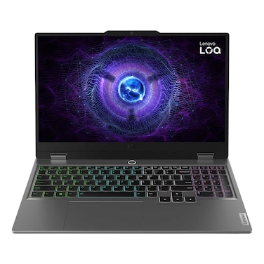 Lenovo LOQ 15IRX9 Laptop, Intel Core i5-13450HX, 16GB RAM, 512GB SSD, 15.6-Inch FHD IPS, 6GB NVIDIA GeForce RTX 4050 Graphics Card, Windows 11 Home, Luna Grey, 83DV000AAX