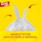 Glad Tuff Stuff Garbage Bag Small White Handle Bags 51cm x 39.5cm (20L) 30 PCS