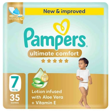 Pampers Premium Care` Diapers, Size 7, 15+ kg, 35 Diapers
