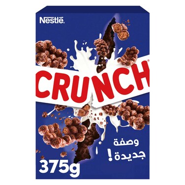 Nestle Crunch Chocolate Breakfast Cereal Box, 375g