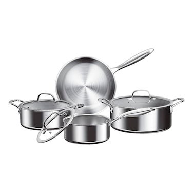 Prestige, 7 Pcs Stainless Steel Cookware Set, Tri-Ply