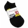 Men Essential Low Ankle Socks, Black MV-151, Free Size, 10 Pairs