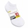 Men Essential Low Ankle Socks, White MV-151, Free Size, 10 Pairs