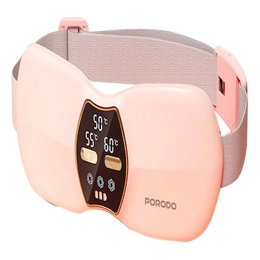 Porodo Cordless Heat Wave Massage Pad, Pink