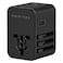 Cellairis 3 Type C and 1 Type A Travel Adapter, Black, 45 W