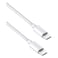 سيليريس برايم كابل شحن ومزامنة بيانات مصنوع من النايلون USB نوع C إلى USB نوع C ـ 2 متر، 240 واط - أبيض