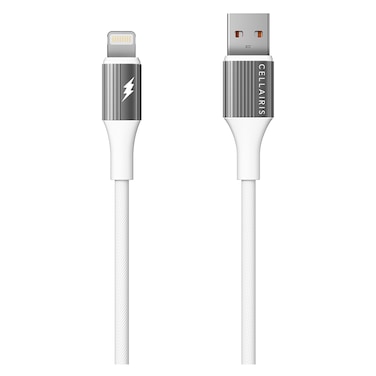سيليريس جم كابل شحن ومزامنة بيانات USB نوع A إلى لايتنينغ ـ 1.2 متر - أبيض
