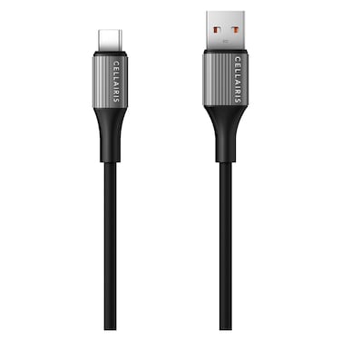 Cellairis Gem USB-A to USB-C Data Sync Charging Cable, Black, 1.2m