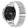 Swiss Military DOM 7 Smartwatch, Silver Frame with Silver Metal Strap + Swiss Military Victor 6 Truly Wireless Bluetooth In-Ear Earbuds, White