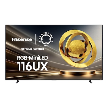 Hisense 116-Inch 4K Ultra HD, Smart Mini LED ULED TV, 116UX, Black