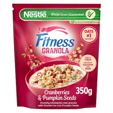 Nestle Fitness Granola with Cranberries and Pumpkin Seeds, 350g