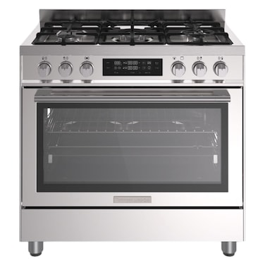 Tecnogas Superiore Cooker TCP19GG5WX, 90x60 cm, Cast Iron, Stainless Steel, 5 Burners