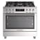 Tecnogas Superiore Cooker TCP19GG5WX, 90x60 cm, Cast Iron, Stainless Steel, 5 Burners
