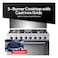 Tecnogas Superiore Cooker TCP396GG52KX, 90 cm, Cast Iron, Stainless Steel and Black, 5 Burners