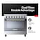 Tecnogas Superiore Cooker TCP396GG52KX, 90 cm, Cast Iron, Stainless Steel and Black, 5 Burners