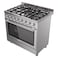 Tecnogas Superiore Pro Line Cooker TCP29E95WX, 90x60 cm, Cast Iron, Stainless Steel, 5 Burners