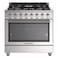 Tecnogas Superiore Pro Line Cooker TCP29E95WX, 90x60 cm, Cast Iron, Stainless Steel, 5 Burners