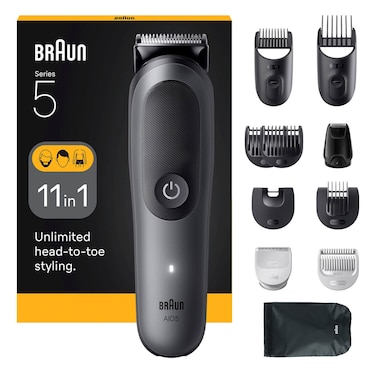 براون سيريز 5 طقم العناية الشامل متعدد الاستخدامات AIO5560 – أسود