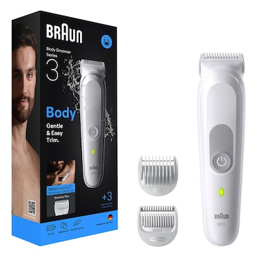 Braun Series 3 Wet and Dry Body Groomer BG3530, Grey