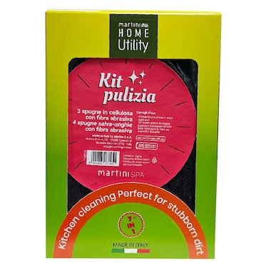 Martini Spa Home Utility Cellulose Sponge, Pack of 7