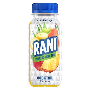 Rani Three Jewels No Added Sugar Cocktail Fruit Drink, 200ml