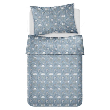 Kasa Cotton Sheet Set, Indian Blue, 160x270cm