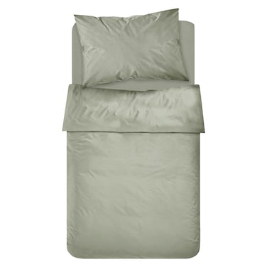 كاسا طقم ملاءات قطنية، أخضر باهت، 160×270 سم