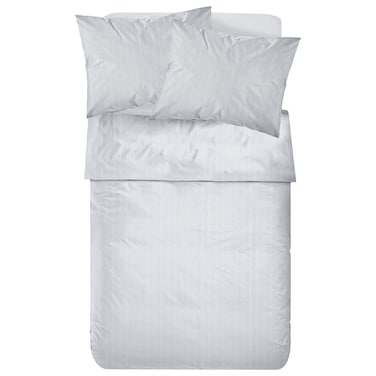 طقم ملاءات سرير من القطن الناعم، رمادي 220×270 سم