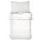 Kasa Cotton Contorn Duvet Cover Set, White, 160x220cm