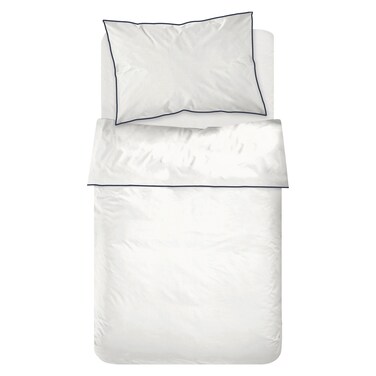 Kasa Cotton Contorn Sheet Set, White, 160x270cm
