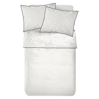 كاسا طقم ملاءات قطنية، بيضاء، 220×270 سم