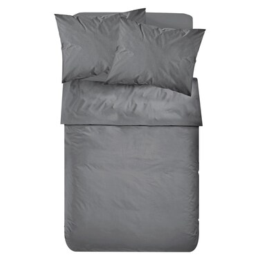 Kasa Soft Microfiber Polyester Sheets Set, Grey, 260x280cm