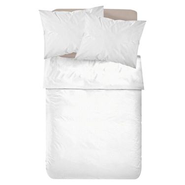 كاسا طقم ملاءات قطنية منقطة، بيج، 220×270 سم