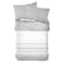 Kasa Cotton Stripe Duvet Cover Set, Grey, 240x220cm
