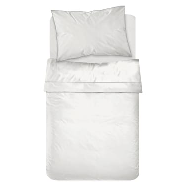 Kasa Cotton Percale Sheet Set, White, 160x270cm