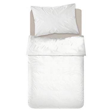 كاسا طقم ملاءات قطنية منقطة، بيج، 160×270 سم