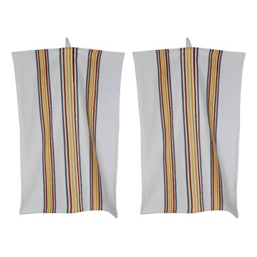 كاسا مناشف مطبخ من مزيج القطن، وجهان، 40 × 60 سم، قطعتان