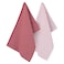 Kasa Cotton Blend Kitchen Cloths, Red Squares, 40x60cm, 2 PCS