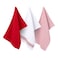 Kasa Cotton Blend Kitchen Cloths, Red Terry, 40x60cm, 3 PCS