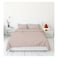 كاسا طقم غطاء لحاف من البوليستر الناعم المصنوع من الألياف الدقيقة، وردي، 240×220 سم
